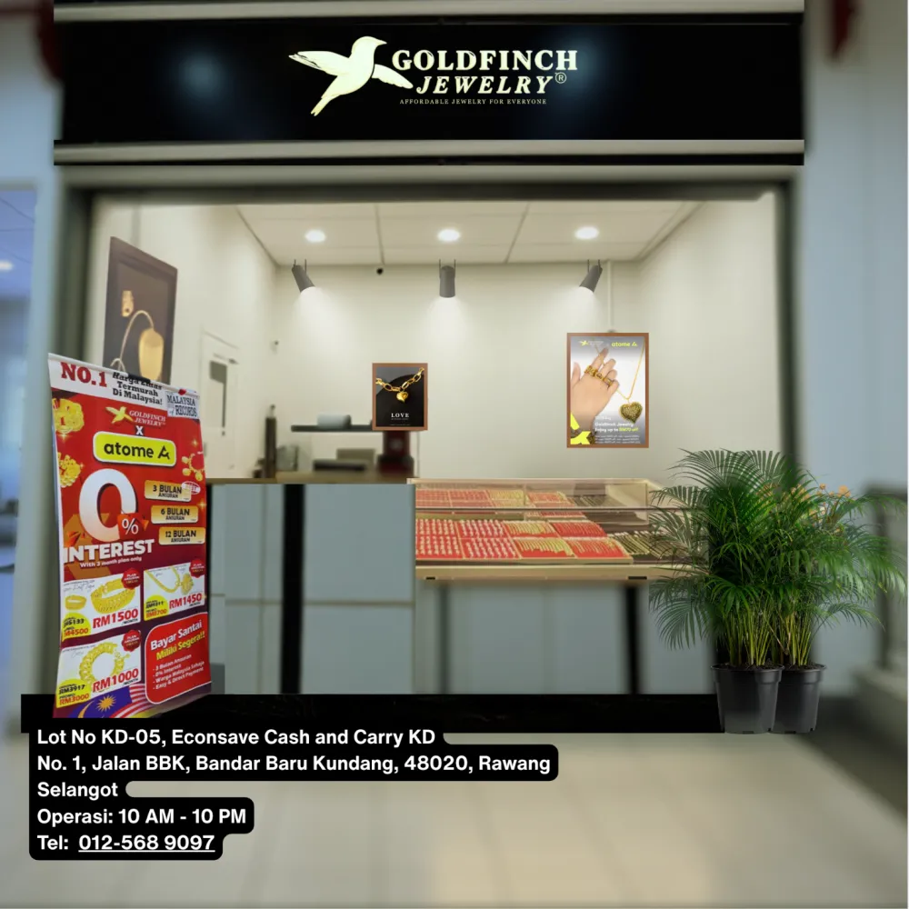GOLDFINCH JEWELRY, ECONSAVE KUNDANG IS NOW OPEN