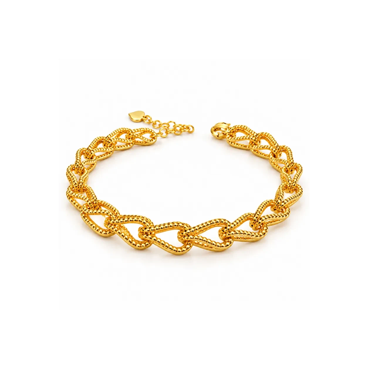 Twisted Link Bracelet. — gelang emas 916