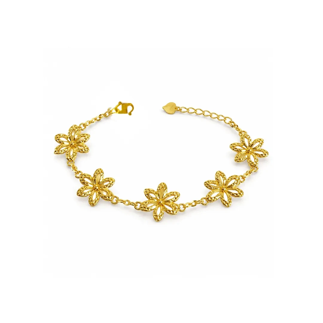 Flowers Bracelet — gelang emas 916
