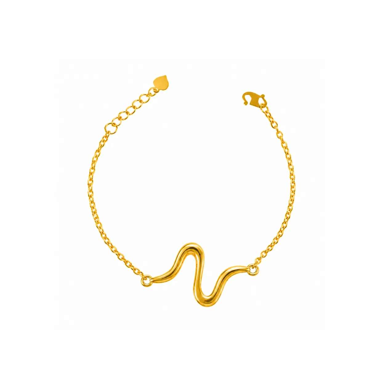 GOLDFINCH | Bracelet with Snake Shape Design 916 - B00470 — gelang emas 916