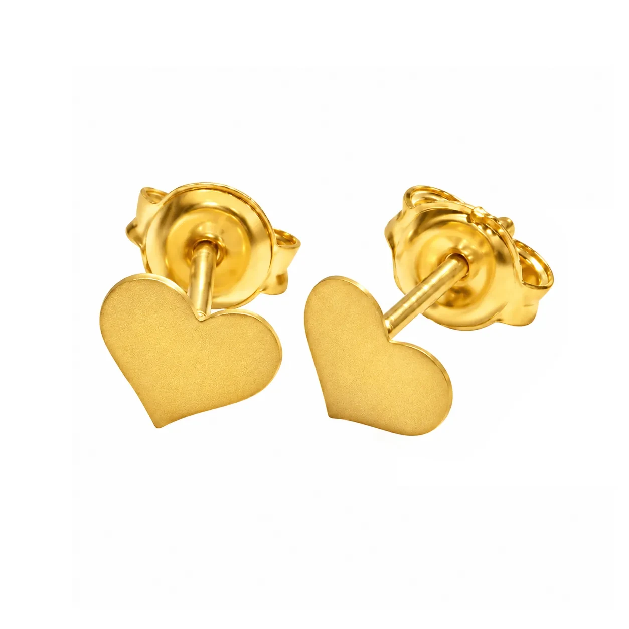 Heart Stud Earrings — anting-anting emas 916