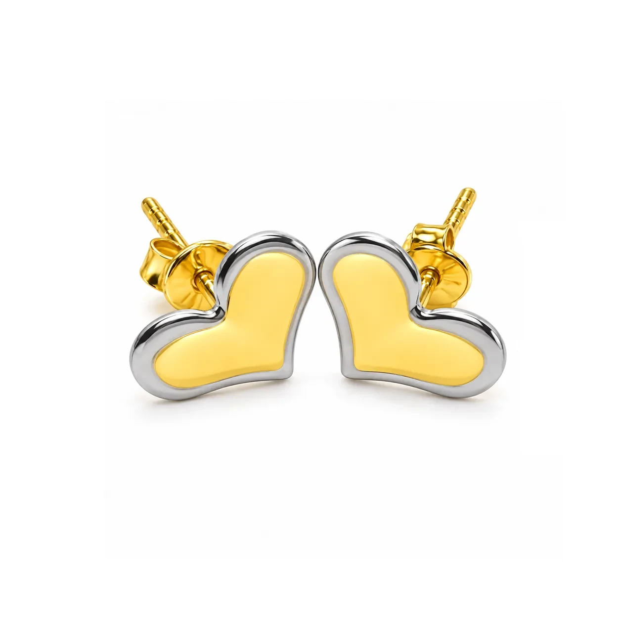 Love Chrome Stud Earrings — 916 gold earrings