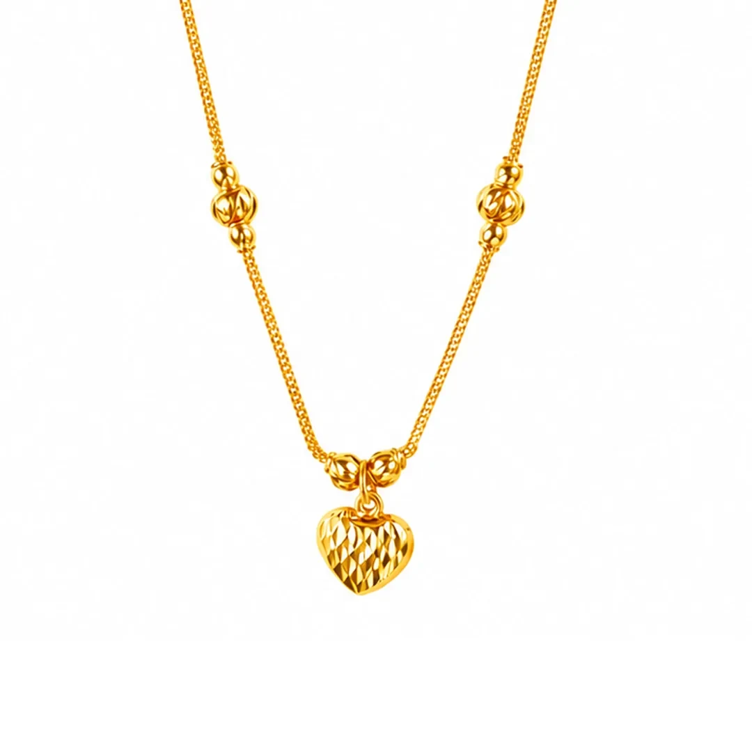Choker Love Necklace — 916 gold necklace