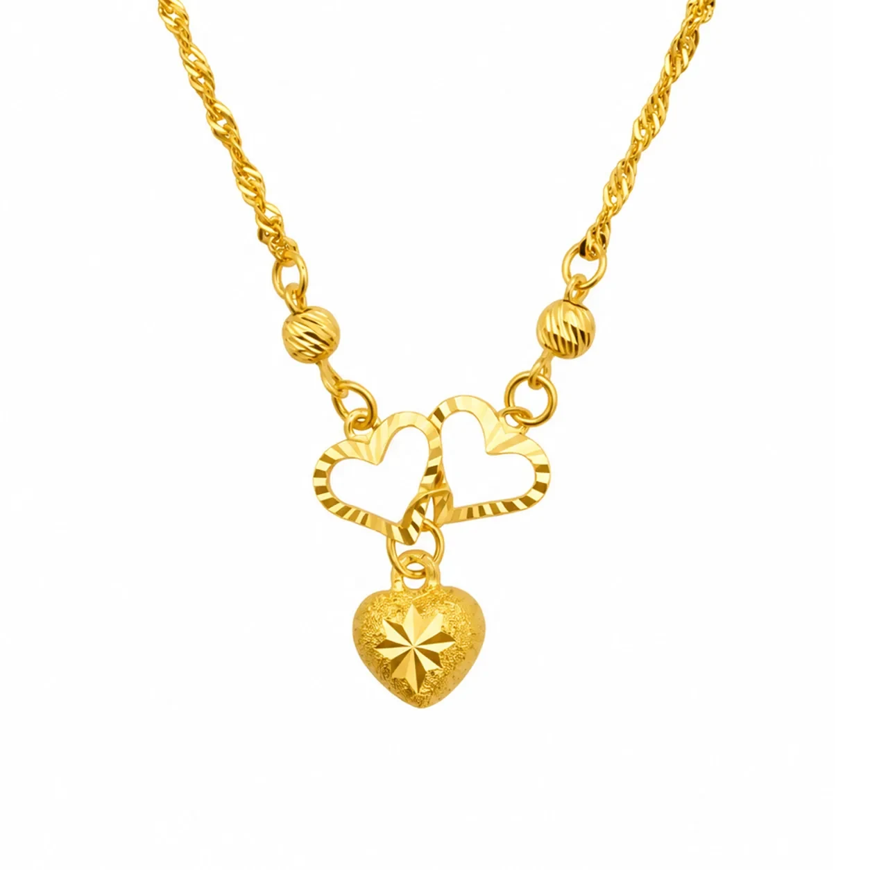 Love Necklace — rantai emas 916