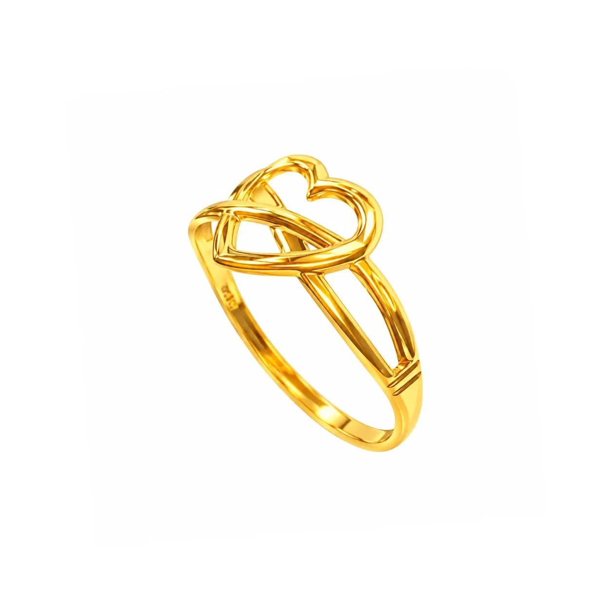 GOLDFINCH | Ring with Love Design + Silang 916 - R00277 — 916 gold ring