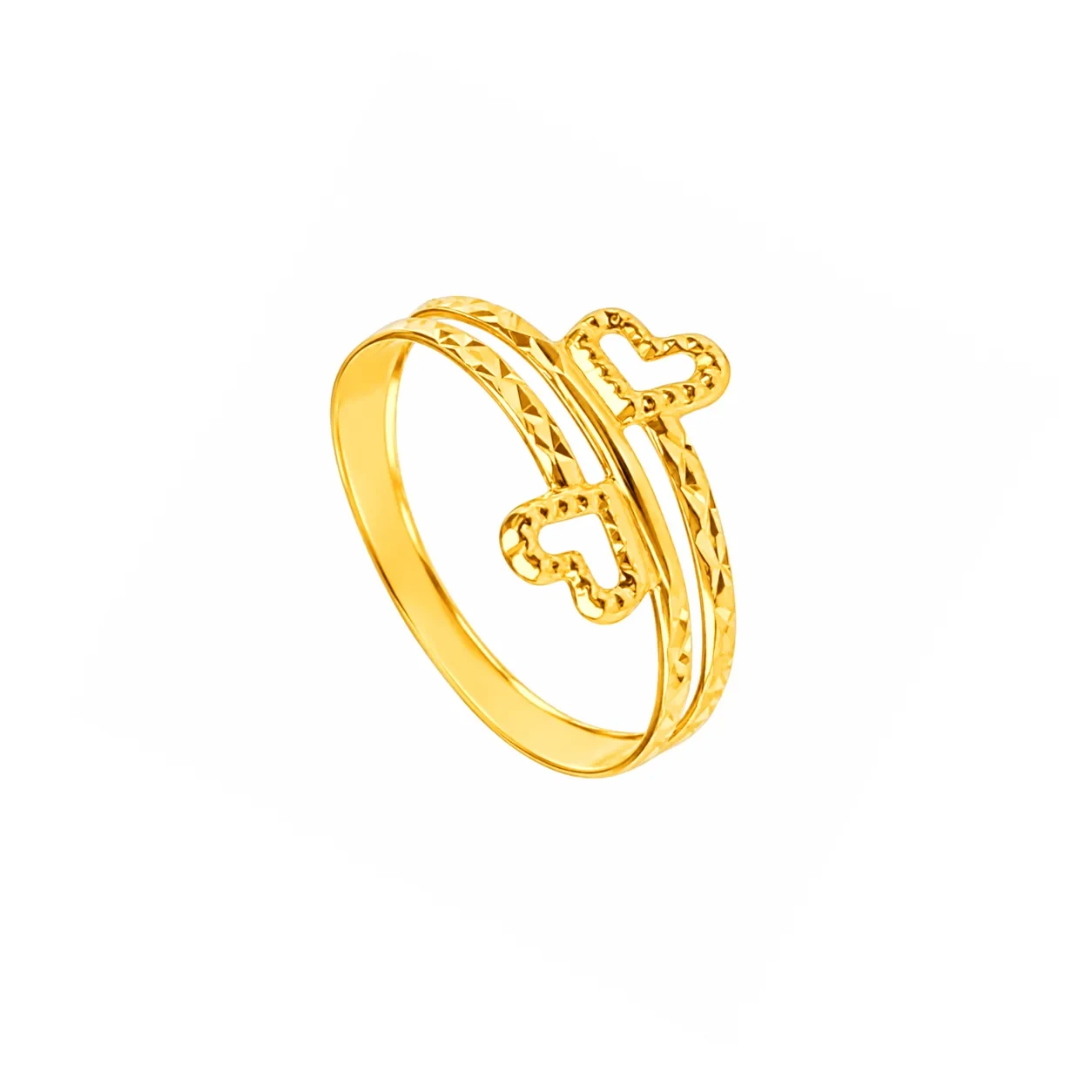 Double Love Ring — 916 gold ring