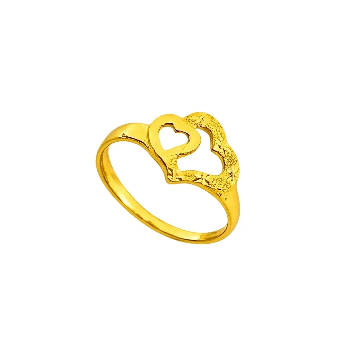 Double Love Rings — 916 gold ring
